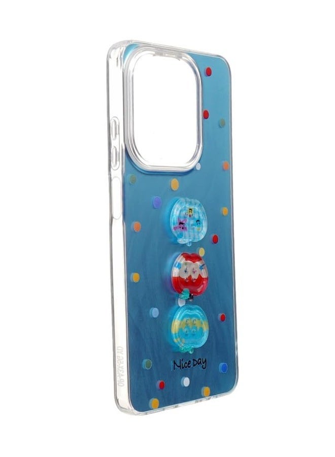 Plastic Back Cover For Oppo A3x, Multi Color - Image 3