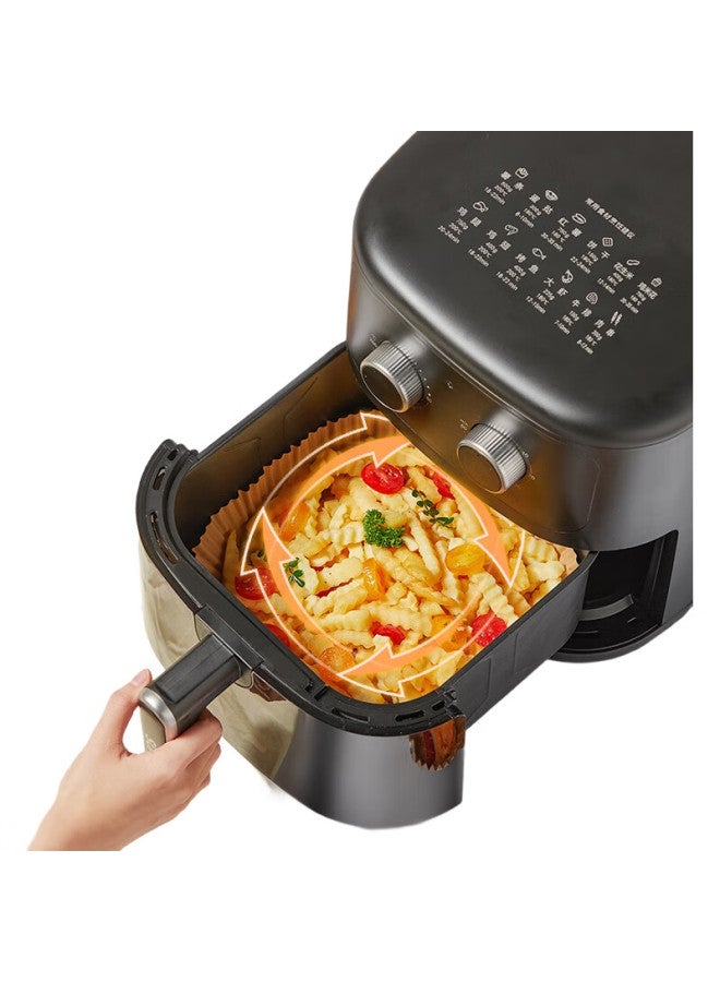 COOKER KING Chuidahuang Air Fryer Silicone Baking Pans, Round Non-Stick Pans For Home Baking And Roasting, 16Cm, 100 Sheets - Image 1