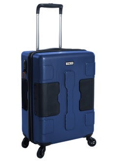TACH Connectable Hard Case Carry on Luggage Bag with TSA Lock, Charging Port, Water Bottle Holder, 22 Inch, Mid Night Blue  - Image 1