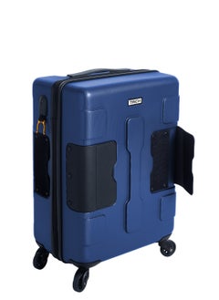 TACH Connectable Hard Case Carry on Luggage Bag with TSA Lock, Charging Port, Water Bottle Holder, 22 Inch, Mid Night Blue  - Image 5