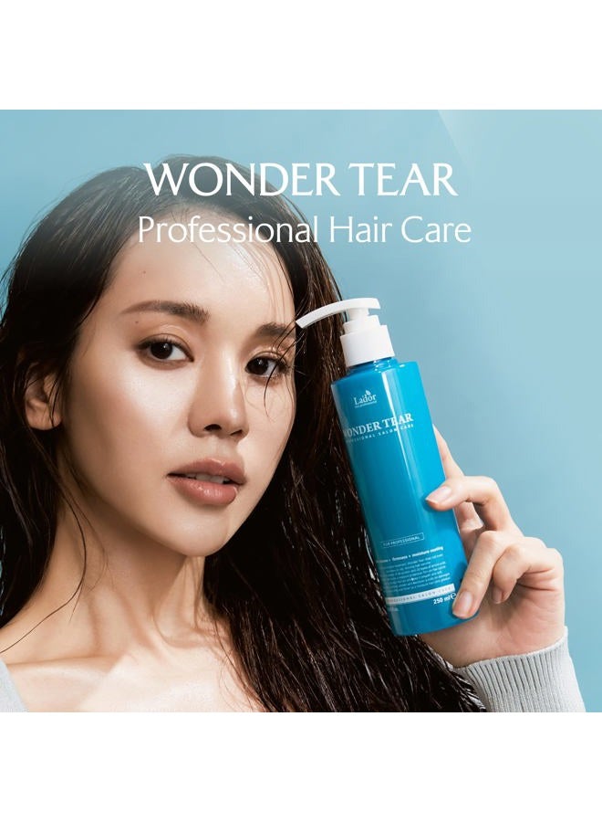 Lador Wonder Tear Deep Conditioning Treatment Mask for Dry Damaged Hair - Moisturizing & Hydrating Protein Keratin Growth Conditioner for Color Treated, Frizzy, Curly Hair 8.45 Fl Oz LADOR Korean - Image 2