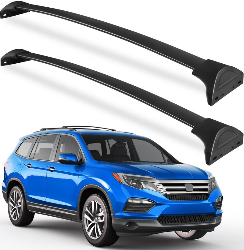 Wonderdriver Roof Rack Cross Bars Compatible with Honda Pilot 20162022 with Flush Rails Aluminum Crossbars Rooftop Cargo Bag Kayak Bike Luggage Snowboard Carrier Kayak Bike Cargo Accessories