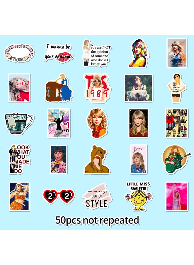Bluejw 50 Pics Network Singer Taylor Swift Star Stickers Taylor Swift Decorative Stickers - Image 4