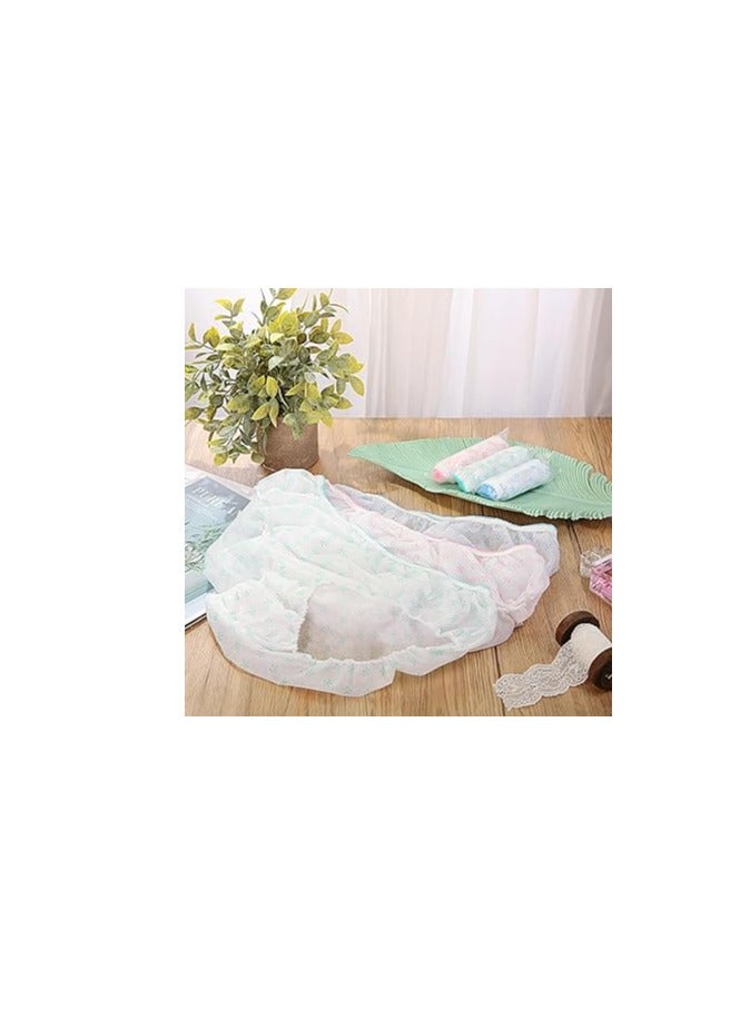 SOLARAE 35 Pcs Women Disposable Underwear, Nonwoven Ladies Briefs Panties, Disposable Wash-Free Underwear, Ladies Discreet Panties, Individually Packed, for Travel Spa Hotel Hospital(XL) - Image 5