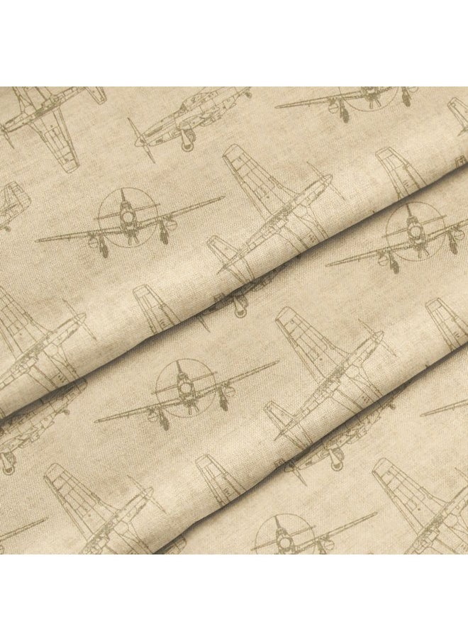 جيلينا جين ملاءة سرير أطفال Glenna Jean Airplanes مقاس 28 × 52 × 8 بوصة، مقاس قياسي للأطفال  - Image 4
