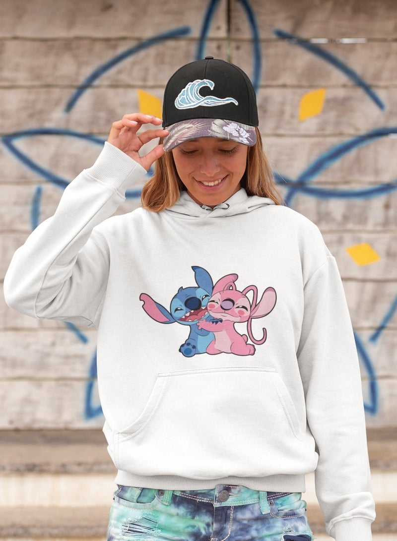 ZOOM Stitch et Angel White Hoodie 