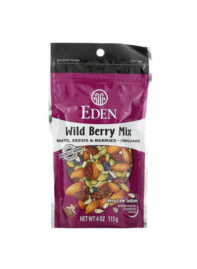 Eden Foods Eden Foods, Organic, Wild Berry Mix, Nuts, Seeds & Berries, 4 oz (113 g)  - Image 2