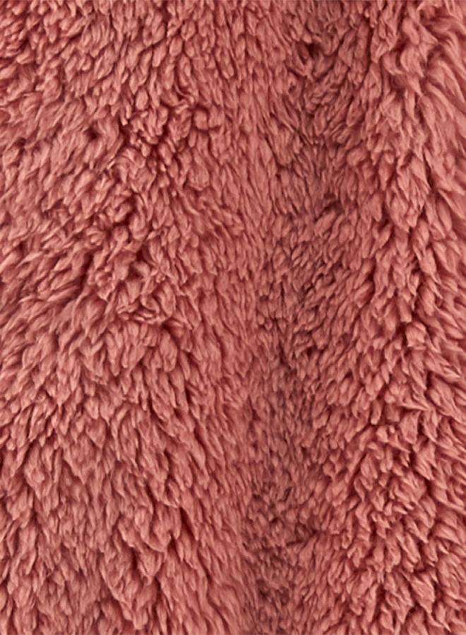 Carter's 0-9 Months Hooded Sherpa Bunting Pram (Dark Pink, 9 Months) - Image 2