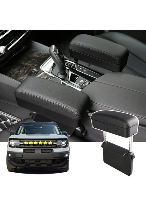 Car Armrest Extender Support Elbow Adjustable Height Comfort Arm Rest Pads Extender for Universal Auto Car Center Console