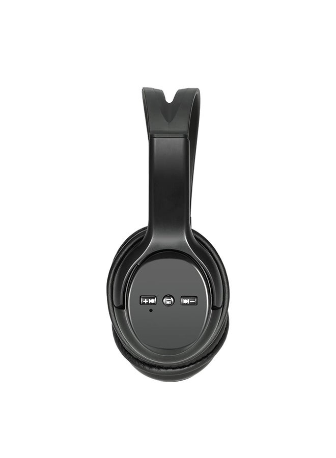 سماعات بخاصية البلوتوث بتصميم يغطي الأذن ومزودة بميكروفون أسود - Image 3