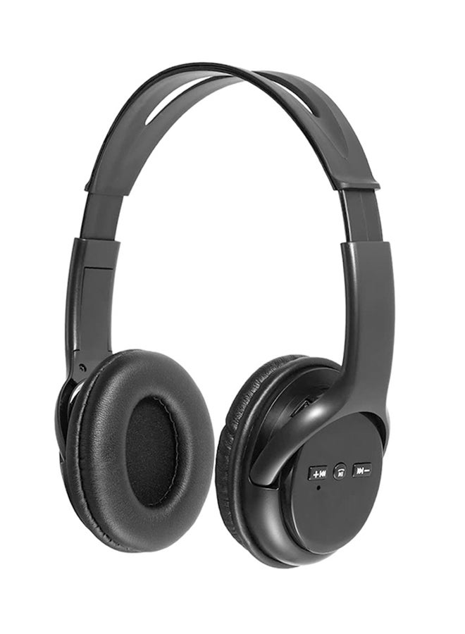 سماعات بخاصية البلوتوث بتصميم يغطي الأذن ومزودة بميكروفون أسود - Image 1