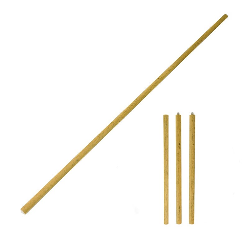 HSP 4' & 6' Collapsible Portable Foam Padded and Bendy Yoga Stick and Posture Pole for Deep Stretch, Flexibility, Mobiity Exercises, Balance, and Strength - Image 1