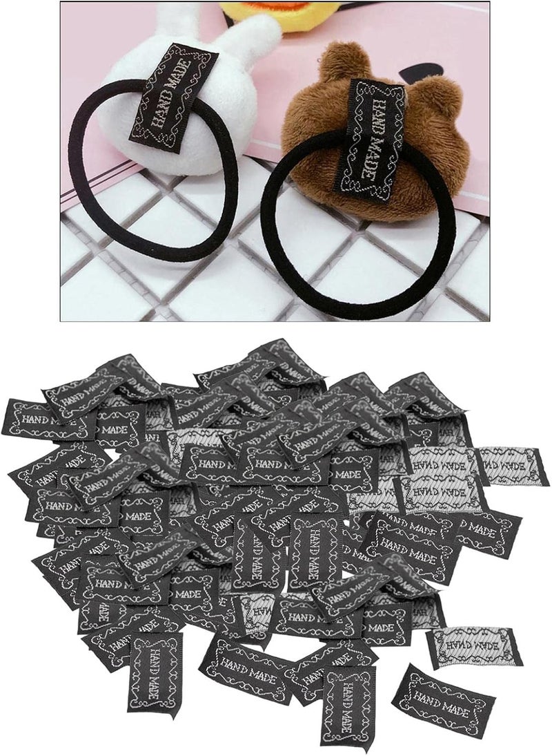 كلاراكو 100 قطعة من ملصقات الكلمات الإنجليزية المصنوعة يدويًا، مناسبة لخياطة الملابس والأقمشة، مزينة بشريط مطرز، مثالية للأعمال اليدوية والخياطة وسجل القصاصات وتزيين الملابس - كلمات فضية - Image 3