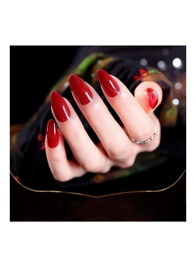 JR 100 Pcs False Nail Tips Set - Professional Acrylic Gel Extension - Image 2