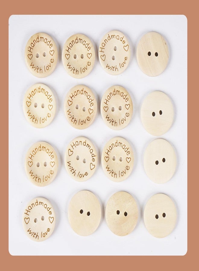 شينكو كرافت أزرار خشبية مصنوعة يدوياً بحب من تشينكو كرافت، 100 قطعة، مقاس 20 مم (3/4 بوصة)، أزرار خياطة يدوية (مصنوعة يدوياً بحب، (20 مم (3/4 بوصة)) - Image 5