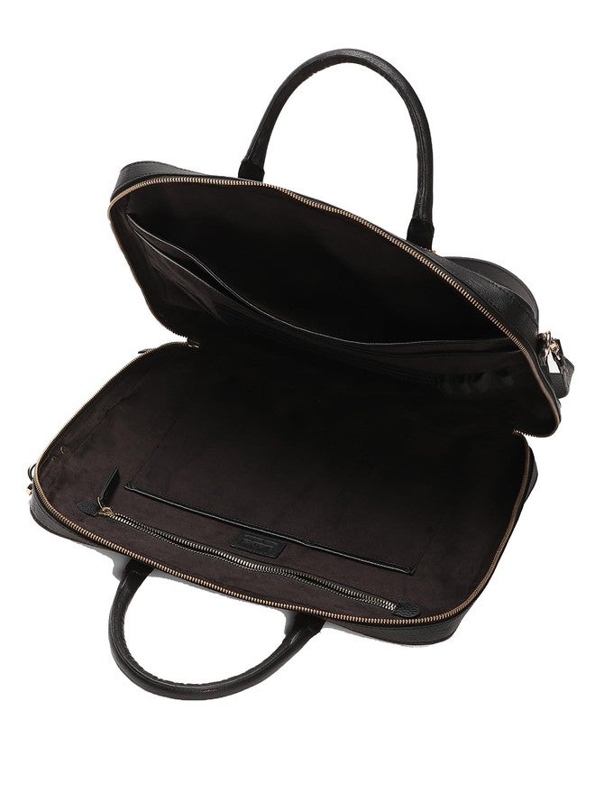 Label RITU KUMAR Red Dusk & Dawn Laptop Bag - Image 3