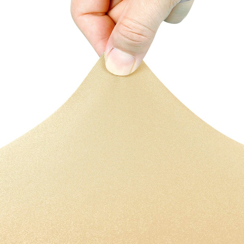 Peomeise 4FT Spandex Table Cover Rectangular Stretch Spandex Tablecloth (Champagne 4FT) - Image 4