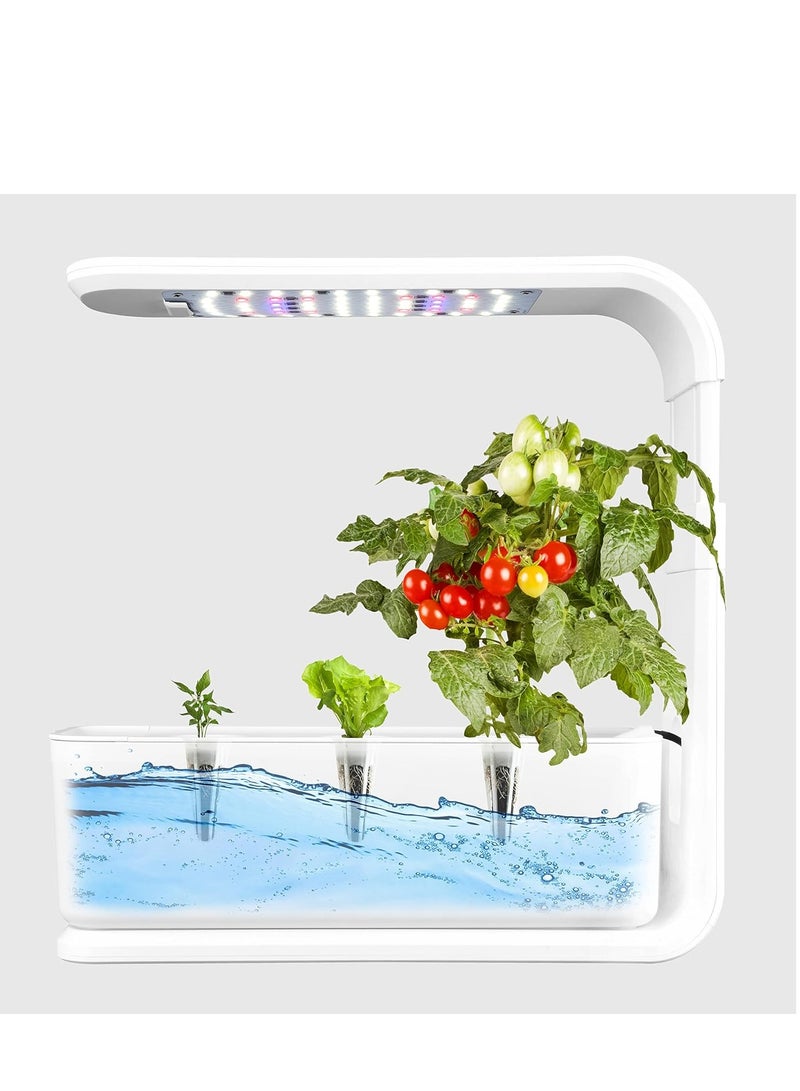 Generic Hydroponics Growing System Kits,  3 Pods Indoor Smart Garden with Full Spectrum LED Grow Lights Hydroponic Planting Herbs Pots/Height Adjustment,White - Image 2