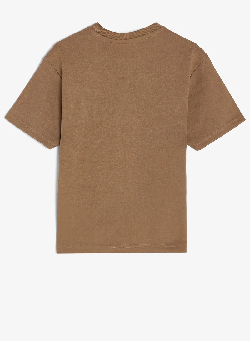 ريبلز مع نمشي Boys Drop Shoulder T-shirt & Shorts Set