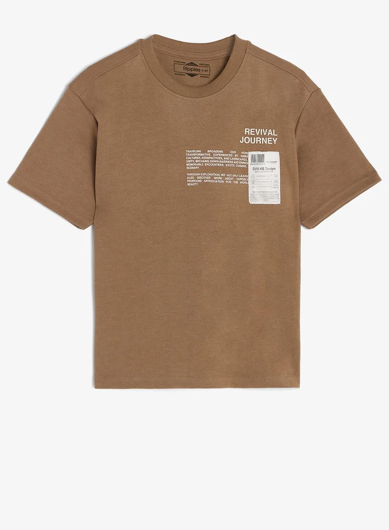 Ripples Boys Drop Shoulder T-shirt & Shorts Set