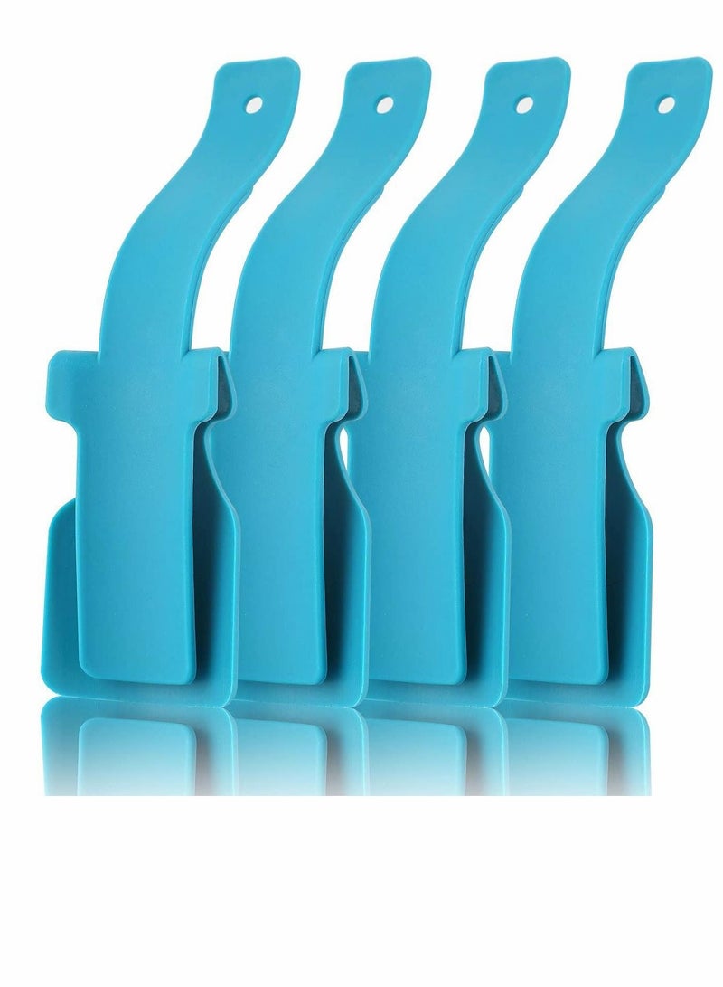 Lazy Shoe Assistant, Portable Sock Slider Handle Shoehorn, One Size Fits The Elderly And For Daily Use (Blue)  - Image 1