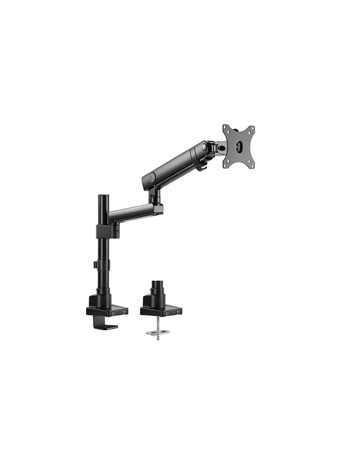 Newstar Single Monitor Arm Desk Mount – Spring-Assisted, Height Adjustable, Full Motion for 17″–32″ LED/LCD Screens – VESA 75×75/100×100 – Clamp & Grommet Base – Holds up to 8 kg LDT20-C012P - Image 1