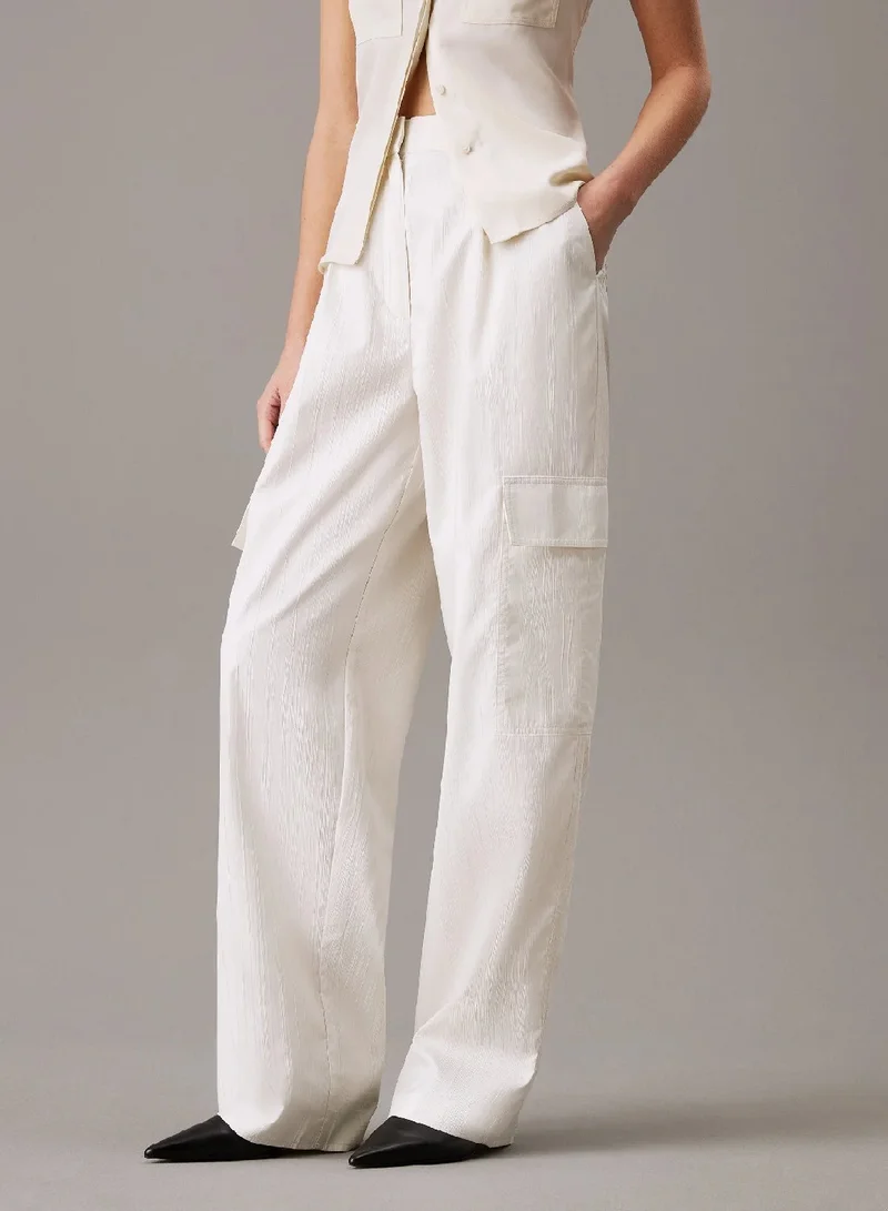 CALVIN KLEIN Relaxed Textured Cargo Trousers