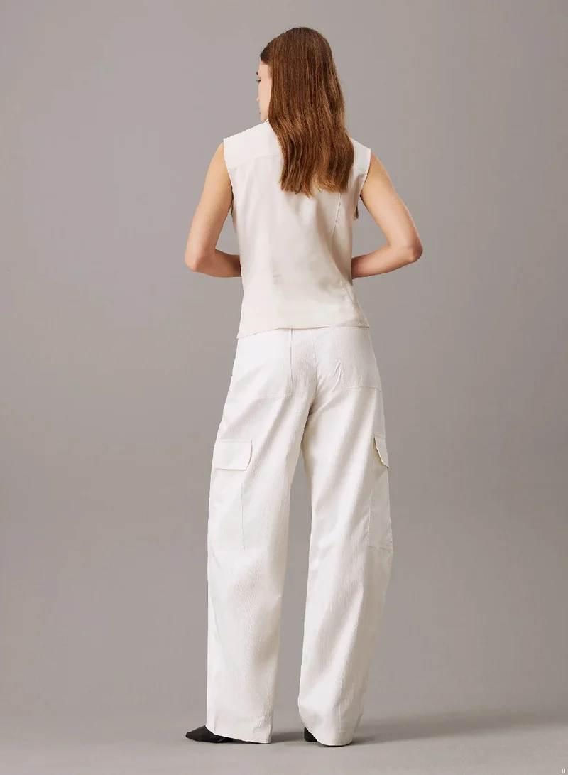 CALVIN KLEIN Relaxed Textured Cargo Trousers