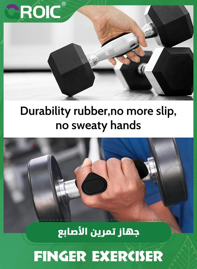 GROIC Weight Lifting Gloves for Men Women, Rubber Gym Weightlifting Anti-Slip Workout Grips for Gym Training and Exercise, Weight Lifting, Dumbbell, Deadlift, Bar Pad Pull Up Grippers No Sweaty  - Image 4