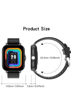AROAQ Smart Watch, Graysemilan Waterproof Fitness Tracker Watch, Bluetooth Calls Digital Smartwatch, Large Display Wristwatch Watches For Men And Women, Silver  - Image 4