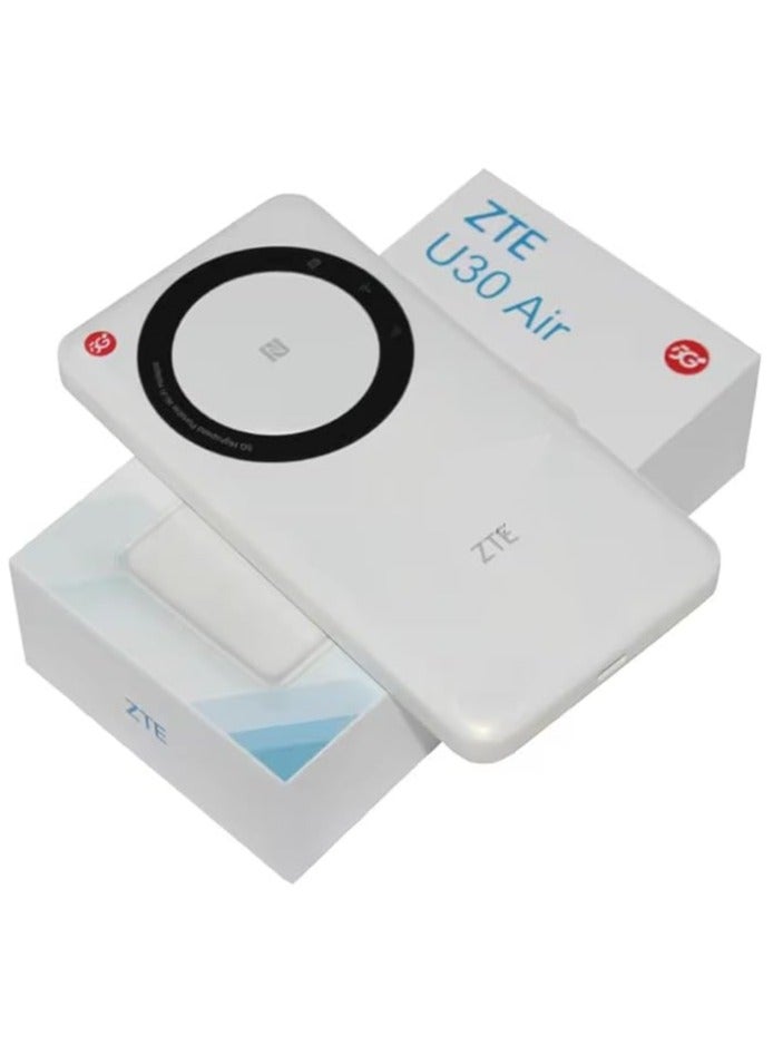 FIPKA ZTE 5G Portable WiFi Mobile Router U30 Air,Intelligent Dual Network up to 650Mbps NFC One Touch Connect 4500mAh Large Battery Unlock Global version White  - Image 2
