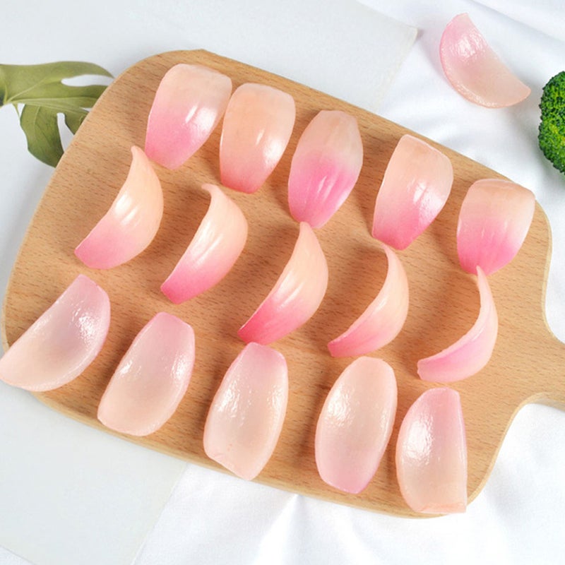 10pcs Lifelike Artificial Onion Slices Onion Ornament Fake Food Prop Vegetable Decoration - Image 3
