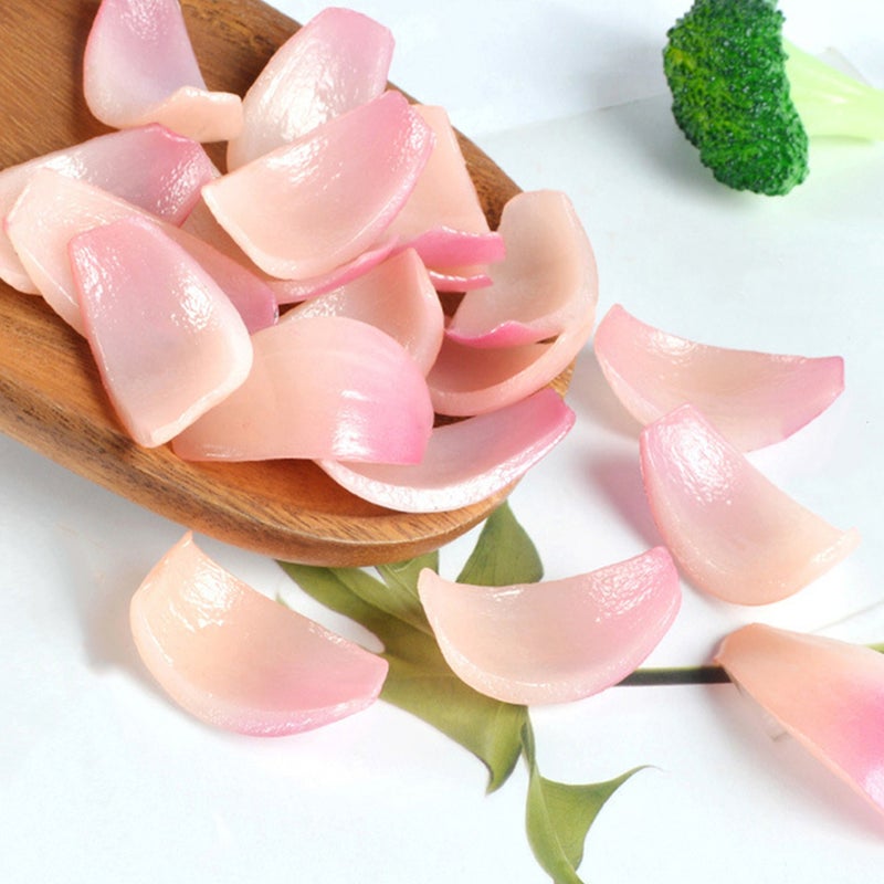 10pcs Lifelike Artificial Onion Slices Onion Ornament Fake Food Prop Vegetable Decoration - Image 5