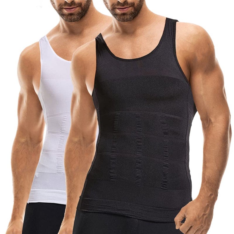 Mistirik Compression Shirts for Men - Mens Slimming Body Shaper Vest - Tight Tank Top for Men - Compression Shirt Tank Top - Image 1