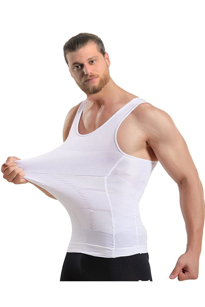 Mistirik Compression Shirts for Men - Mens Slimming Body Shaper Vest - Tight Tank Top for Men - Compression Shirt Tank Top - Image 4