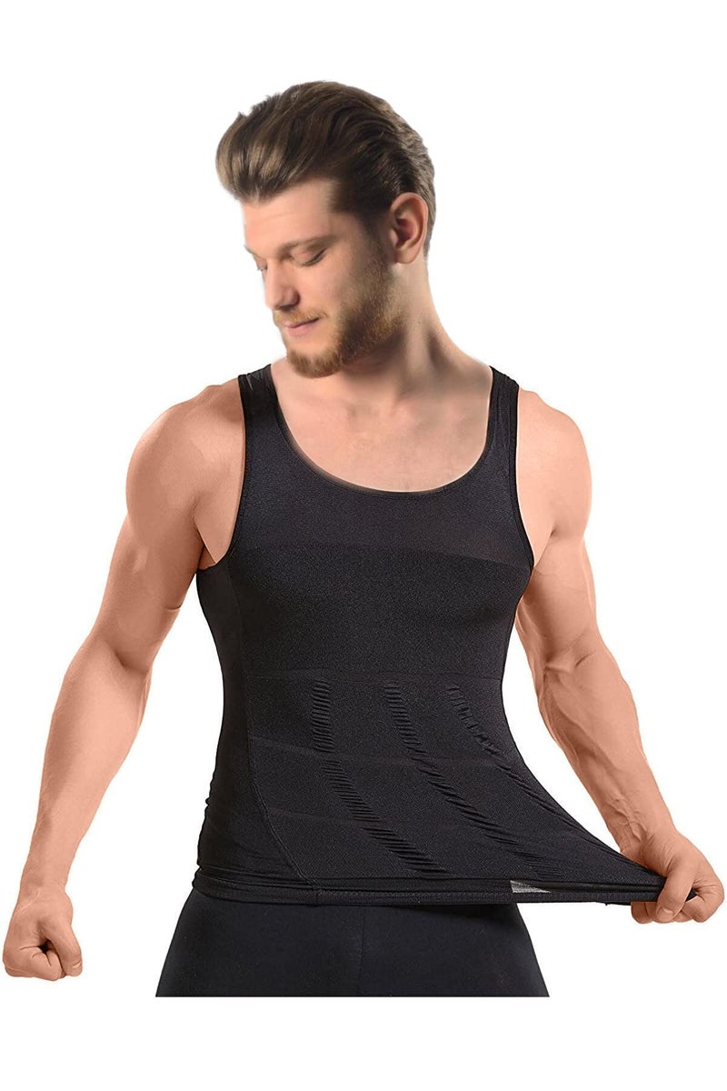 Mistirik Compression Shirts for Men - Mens Slimming Body Shaper Vest - Tight Tank Top for Men - Compression Shirt Tank Top - Image 5