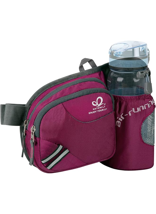 WATERFLY WATERFLY Fanny Pack Waist Bag: Waist Pack for Women Men with Water Bottle Holder Hiking Fanny Pack for Running Walking DogWalking Travel Cycling  - Image 1