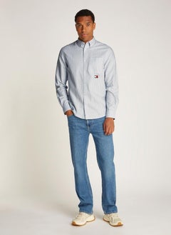 TOMMY JEANS Logo Print Regular Fit Oxford Shirt  - Image 4