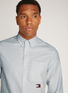 TOMMY JEANS Logo Print Regular Fit Oxford Shirt  - Image 3