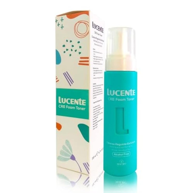 Macro Lucente Cleanse Regulate Exfoliate Foam Toner For Acne Prone Sensitive Skin Alcohol Free 200ml - Image 1