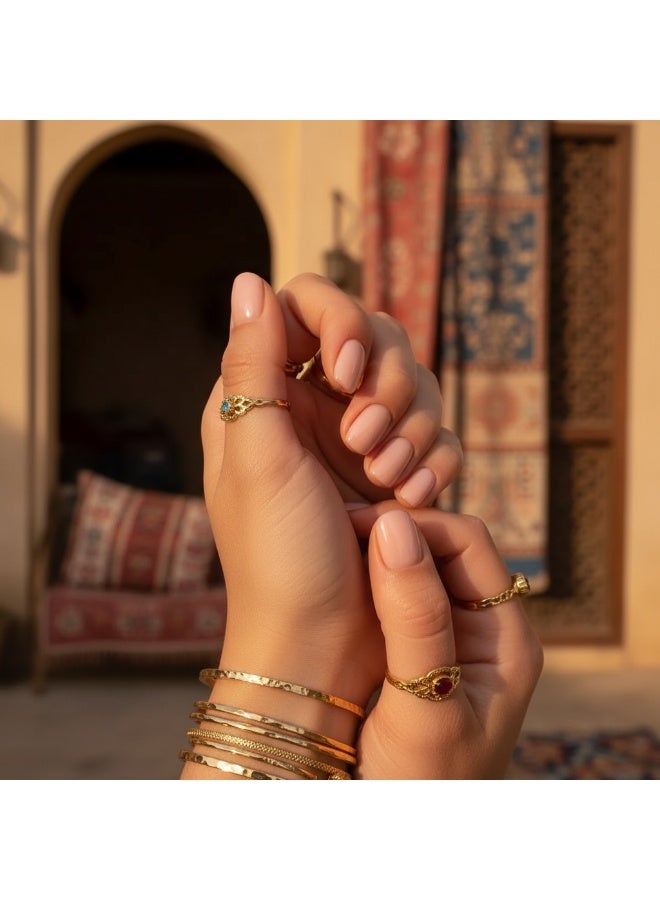 SYNSYB French Tip Press On Nails - Package Soft Gel French false Nails Short, Salon-quality Press On Nails, Seamless Glue-on Nails for Woman Nail Art Manicure - Image 3