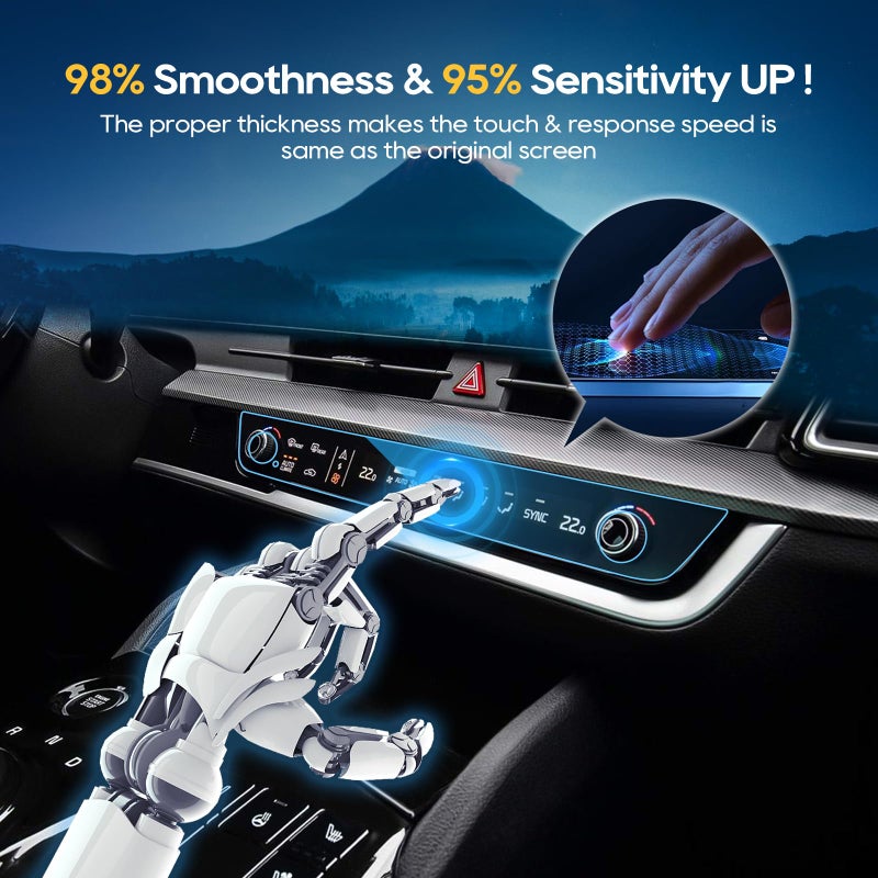 LFOTPP 2023 2024 2025 Sportage Screen Protector Climate Control for Ki a Sportage Hybrid(2023 2024),K ia EV6(2022-2024),K ia Niro(2023)(AC Climate) - Image 3