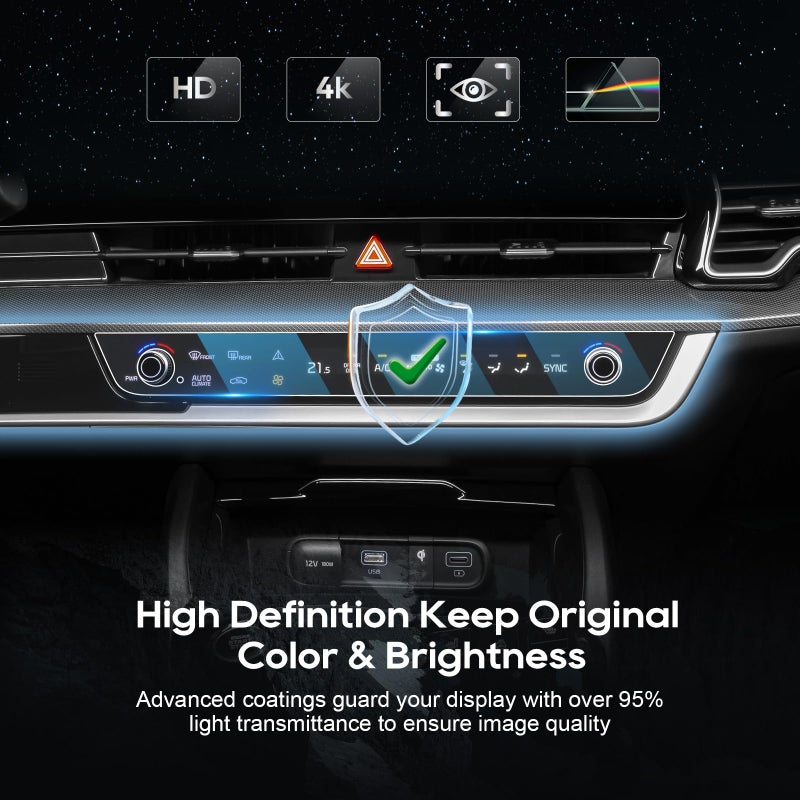 LFOTPP 2023 2024 2025 Sportage Screen Protector Climate Control for Ki a Sportage Hybrid(2023 2024),K ia EV6(2022-2024),K ia Niro(2023)(AC Climate) - Image 5