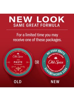 Old Spice Old Spice No-Poof Paste, Hair Styling Paste for Men, Medium-High Hold with Low Shine, 2.22 oz  - Image 2