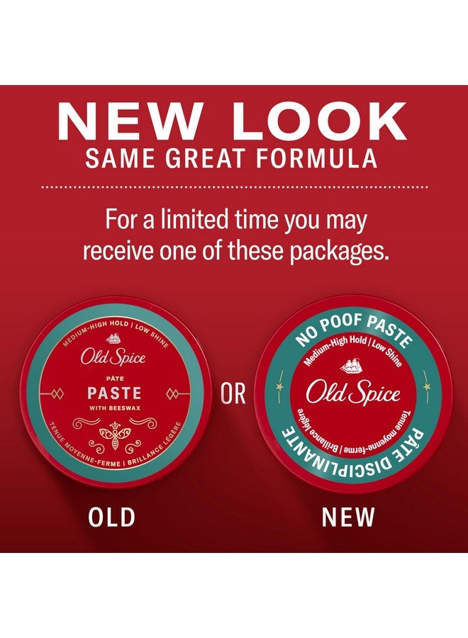 أولد سبايس معجون تصفيف الشعر نو-بوف من أولد سبايس للرجال، ثبات متوسط إلى عالي ولمعان خفيف، 2.22 أونصة - Image 2