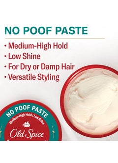 Old Spice Old Spice No-Poof Paste, Hair Styling Paste for Men, Medium-High Hold with Low Shine, 2.22 oz  - Image 3