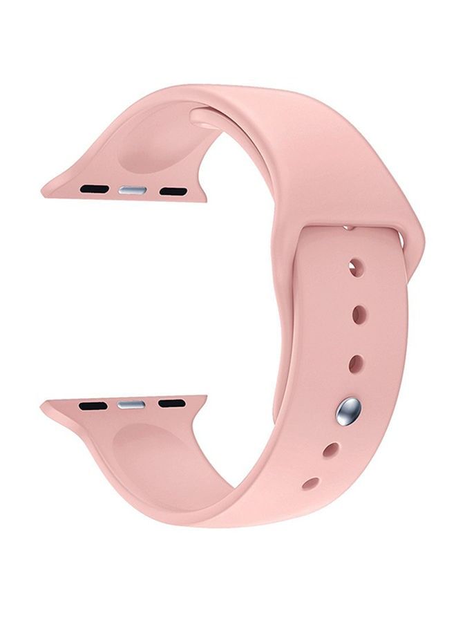 Replacement Silicone Band For Apple Watch Series 5/6/7 42/44/45mm Vintage Rose