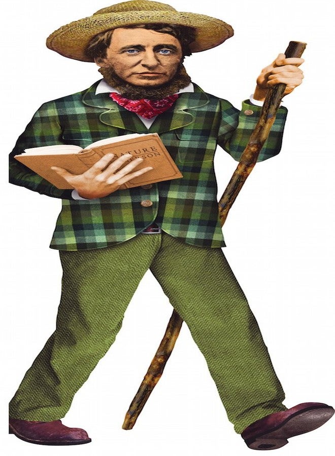 The Unemployed Philosophers Guild Henry David Thoreau Quotable Notable - Greeting Card and Sticker Sheet - Envelope Included - Image 2