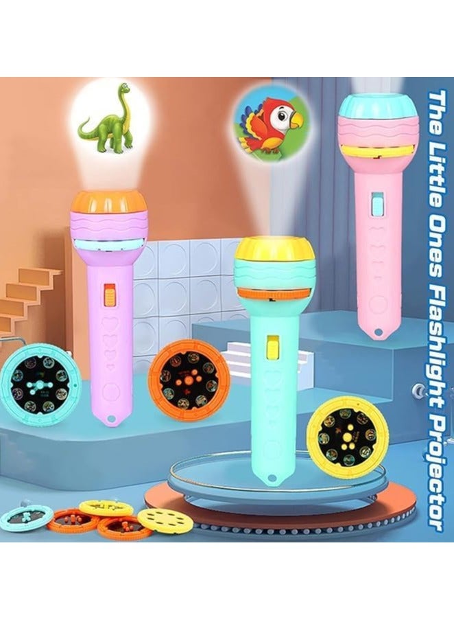 Generic Story Projector Flashlight for Kids – Educational Toy with 3 Slide Discs & 24 Images – Handheld Image Projector for Toddlers Ages 3+ – Bedtime Fun with Lights & Imagination - Image 2