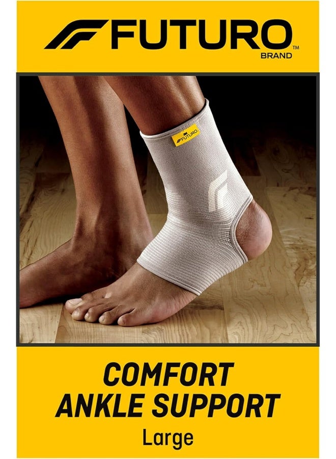 FUTURO Comfort Ankle Support Large Size, 1 Unit/Pack Beige Color 76583Enr Provides Immediate Compression For Sore Ankle Mild Support Ankle Support  - Image 2
